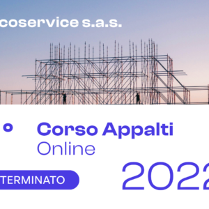 1° Corso Appalti online – Anno 2022