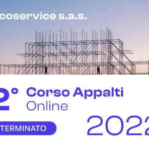 2° Corso Appalti online – Anno 2022