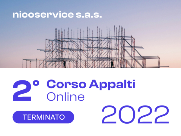 2° Corso Appalti online – Anno 2022