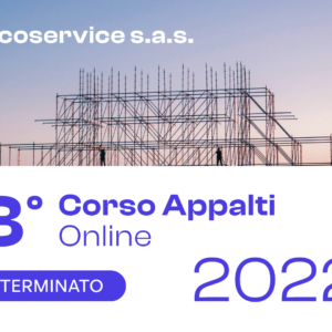 3° Corso Appalti online – Anno 2022