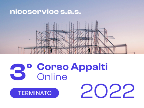 3° Corso Appalti online – Anno 2022