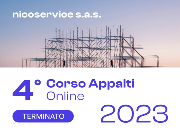 4° Corso Appalti online – Anno 2023